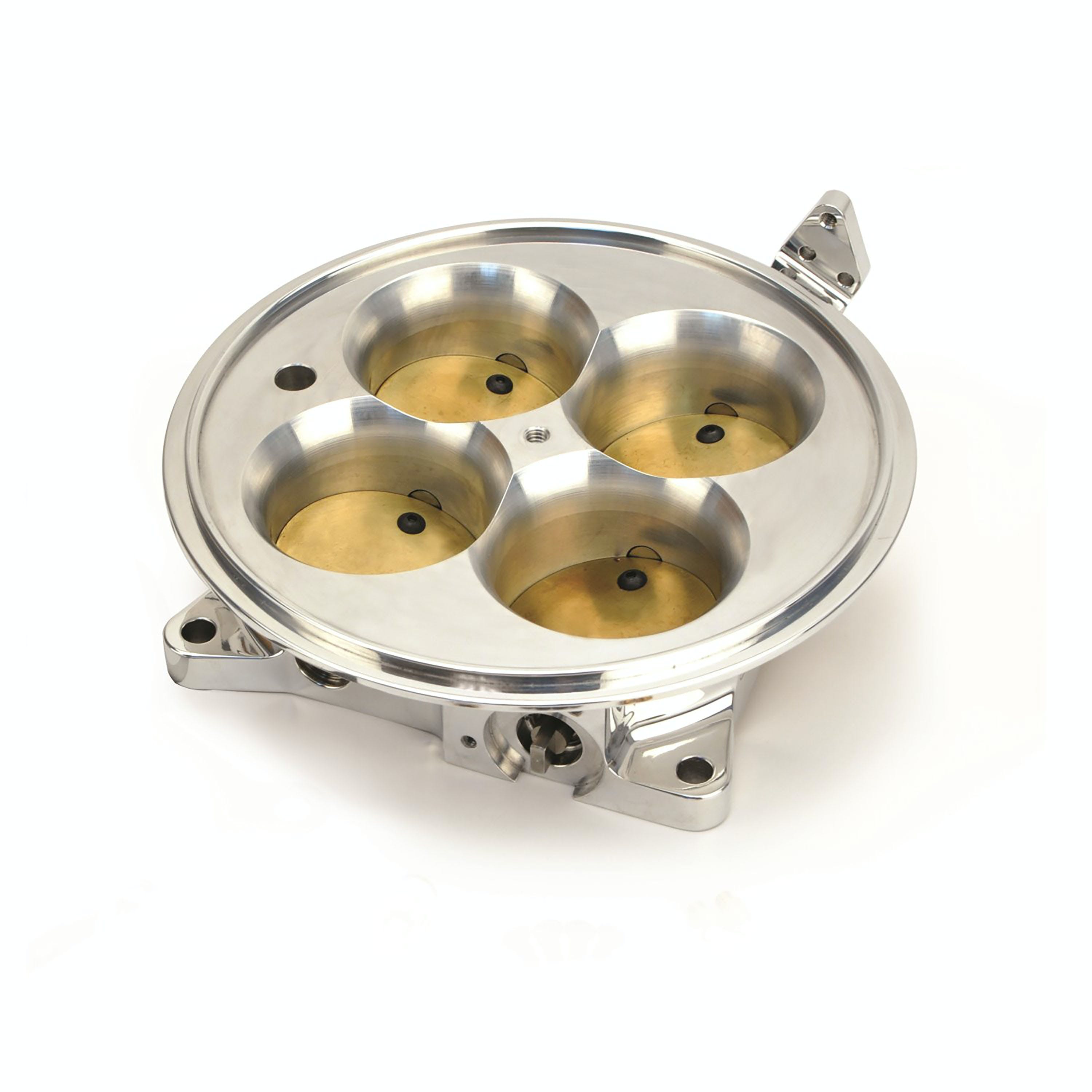 FAST - Fuel Air Spark Technology 307604P Polished 4500 Flange Air Only Throttle Body for Multiport Injection EFI Systems