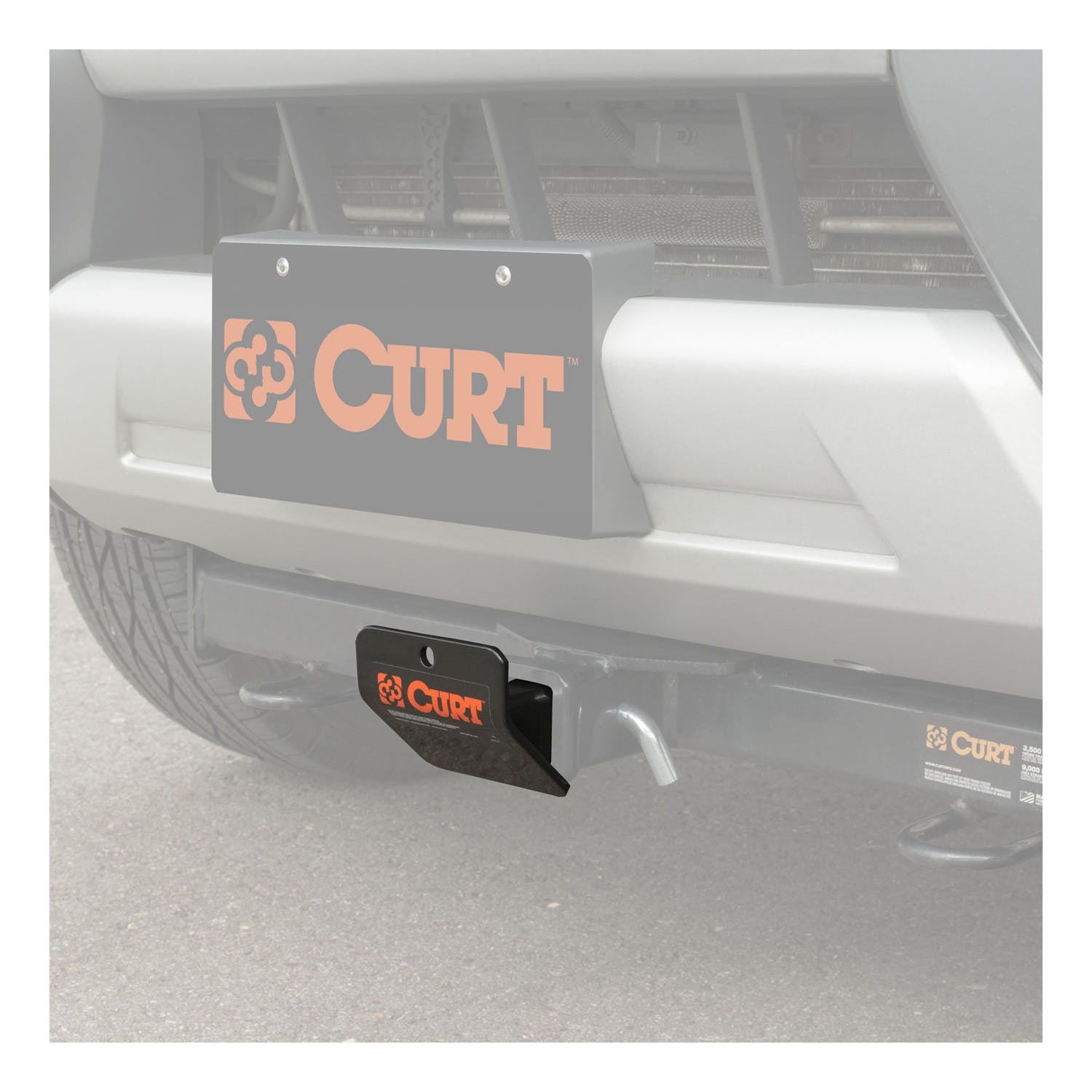 CURT 31007 Hitch-Mounted Skid Shield (Fits Receiver) – JBs Power Centre