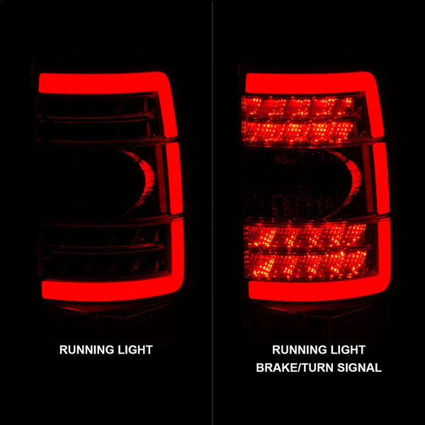 AnzoUSA 311362 LED Tail Light with Clear Lens Black Housing