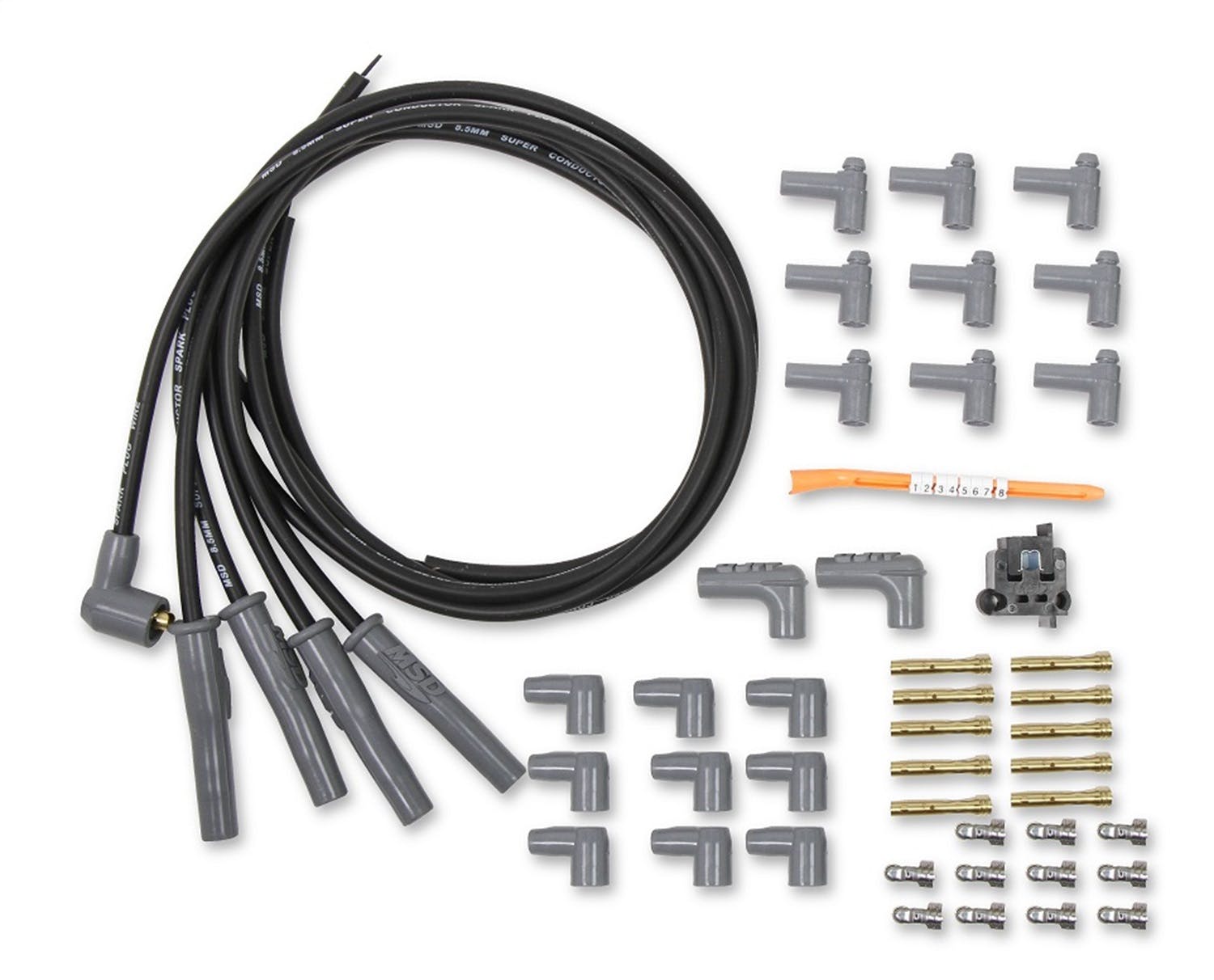 MSD Performance 31153 Wire Set, Black 4Cyl M/A Plug, Sockt/HEI