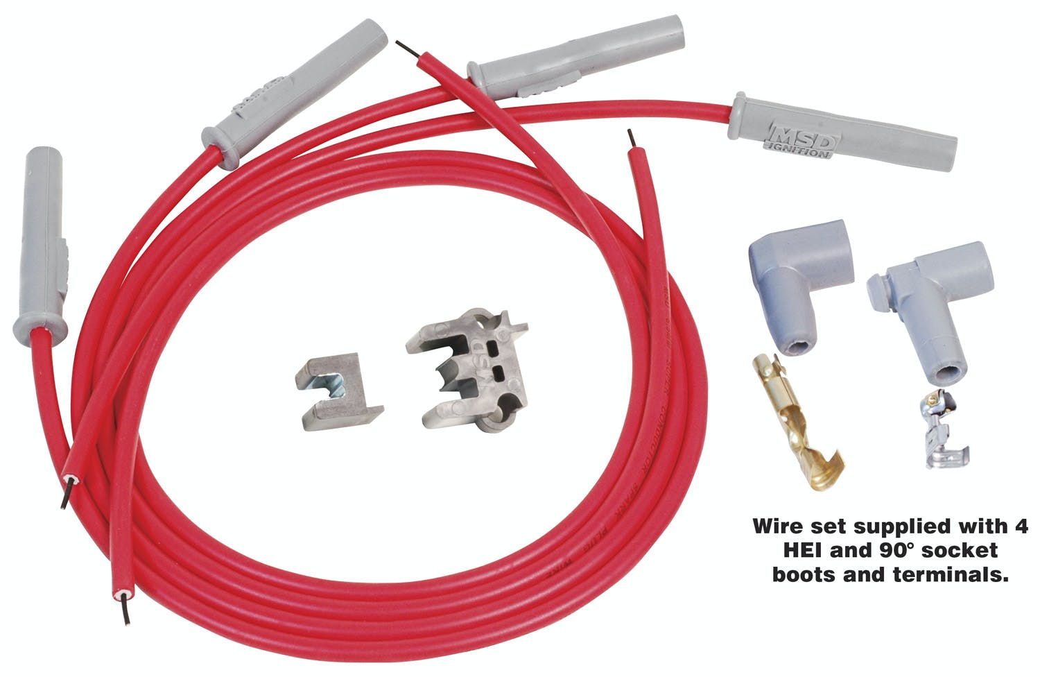 MSD Performance 31159 Wire Set, SC 4Cyl MulAng Plug, Sockt/HEI