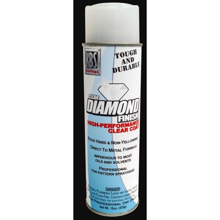 KBS Coatings 8124 Clear Satin Diamond Finish Aerosol, Covers 35 sq ft, 15  Ounce (Pack of 1) : : Automotive