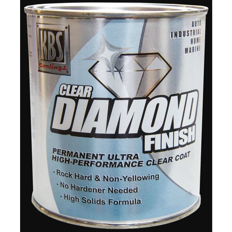 Clear Coat Quart Kit: DiamondFInish Clear - KBS Klean - KBS #1 Thinner