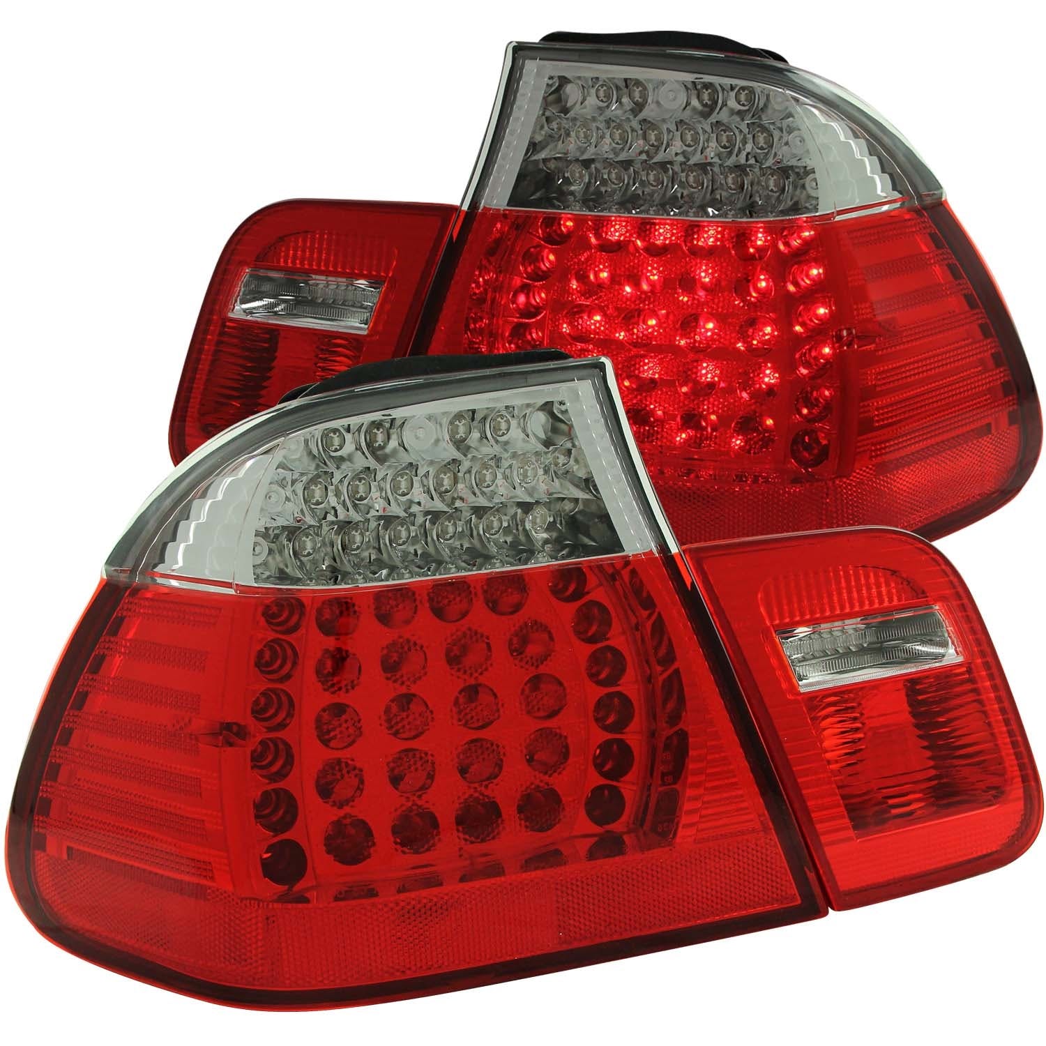 AnzoUSA 321004 LED Taillights Red/Clear 4pc