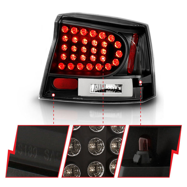 AnzoUSA 321014 LED Taillights Black