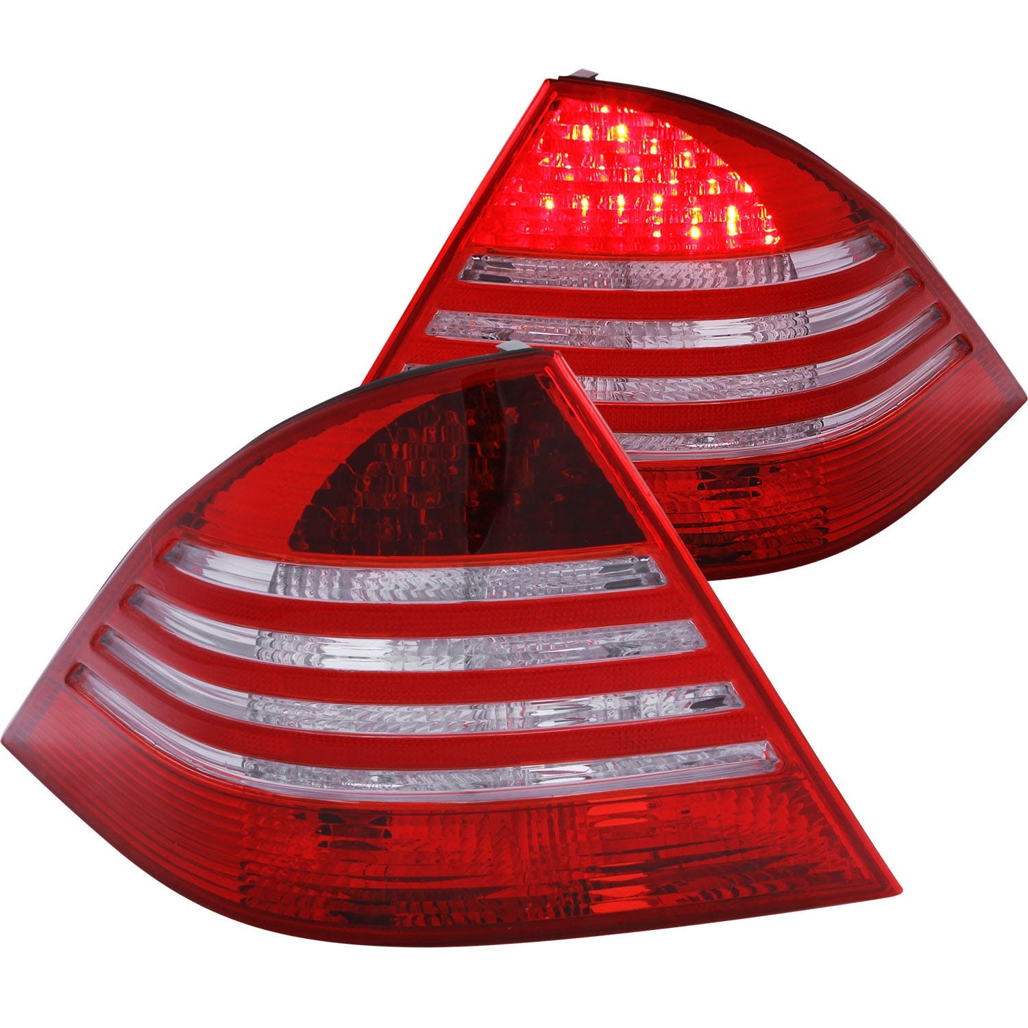 AnzoUSA 321055 LED Taillights Red/Clear