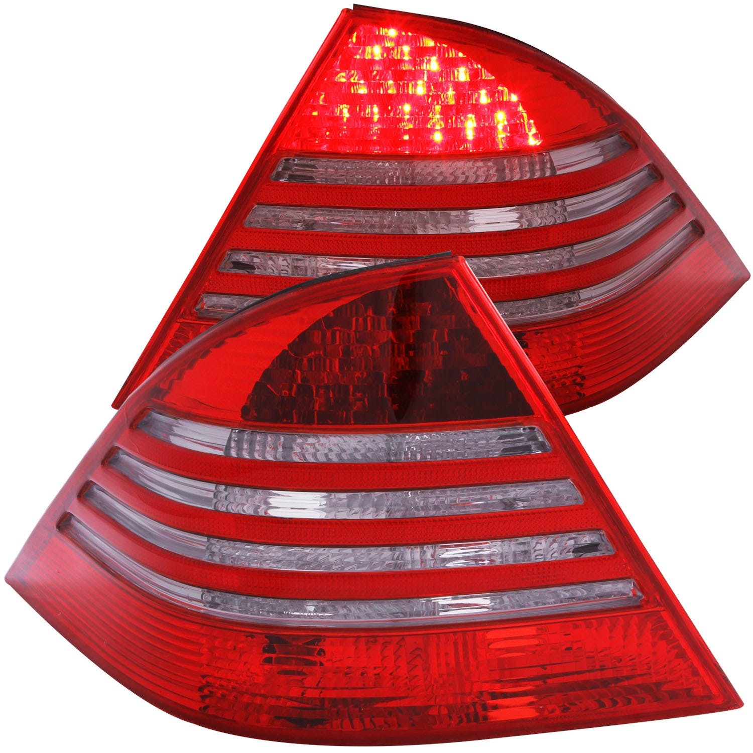 AnzoUSA 321122 LED Taillights Red/Light Smoke
