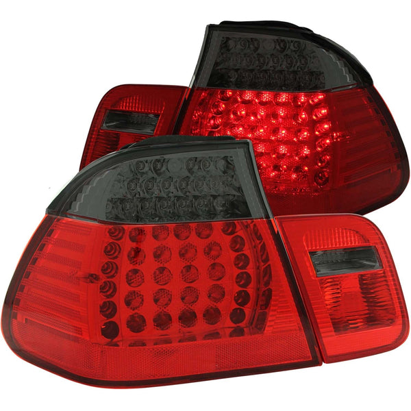 AnzoUSA 321126 LED Taillights Red/Smoke 2pc