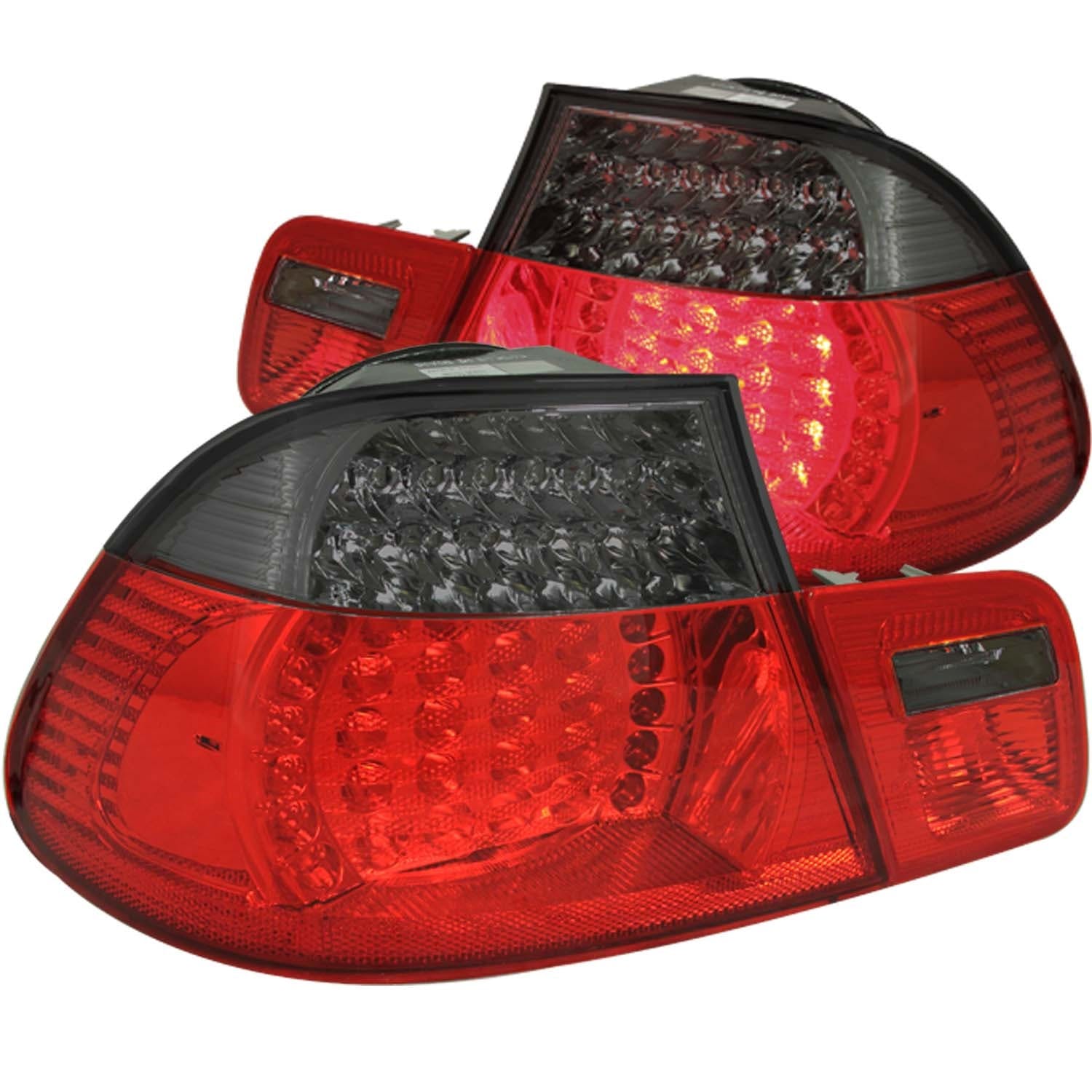 AnzoUSA 321127 LED Taillights Red/Smoke 2pc