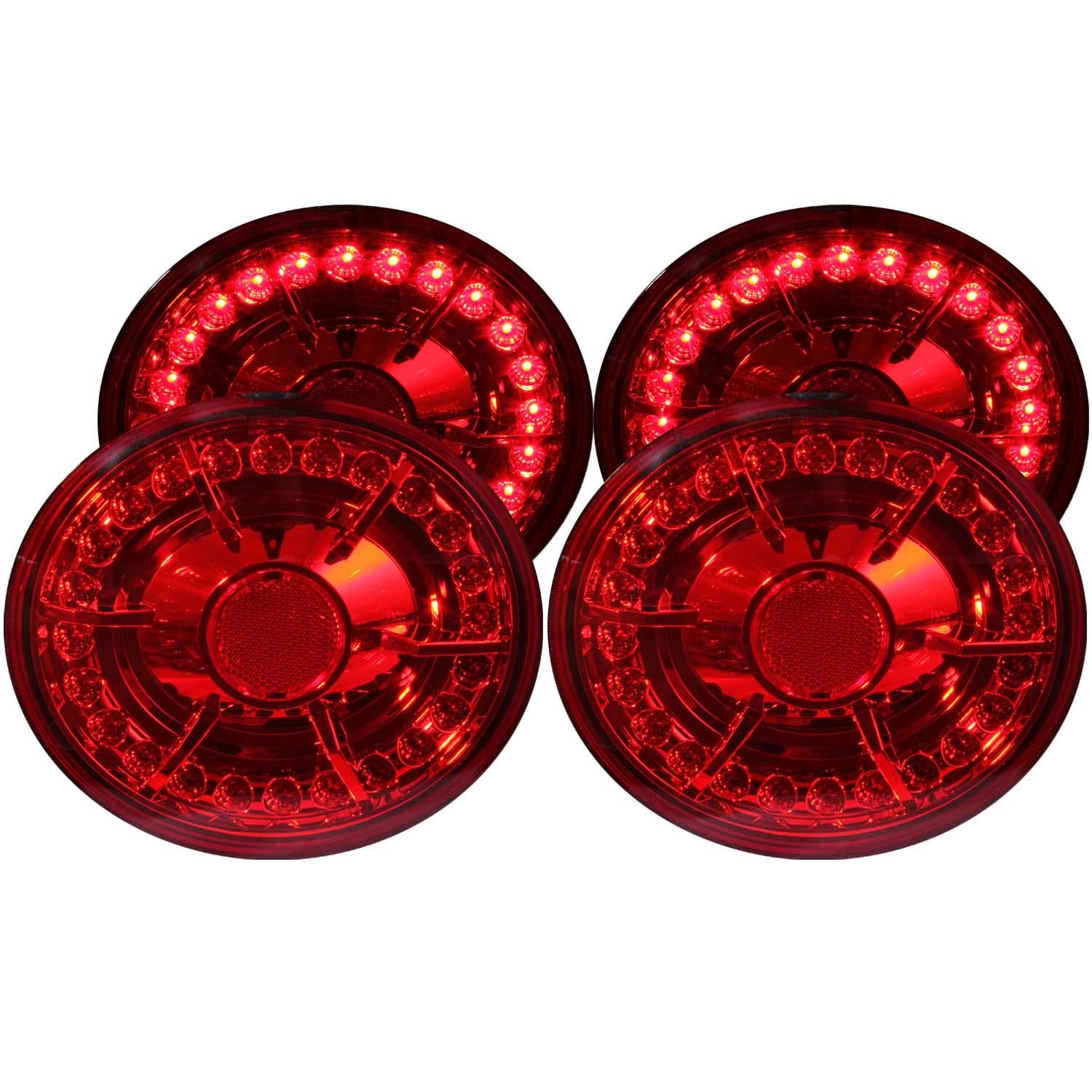 AnzoUSA 321168 LED Taillights Red 4pc