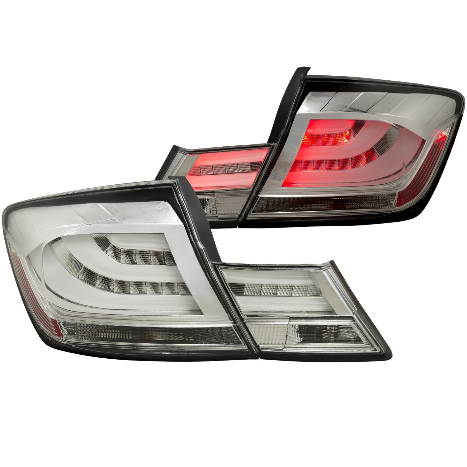 AnzoUSA 321325 LED Taillights Chrome