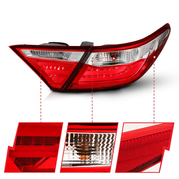 AnzoUSA 321335 LED Taillights Red/Clear