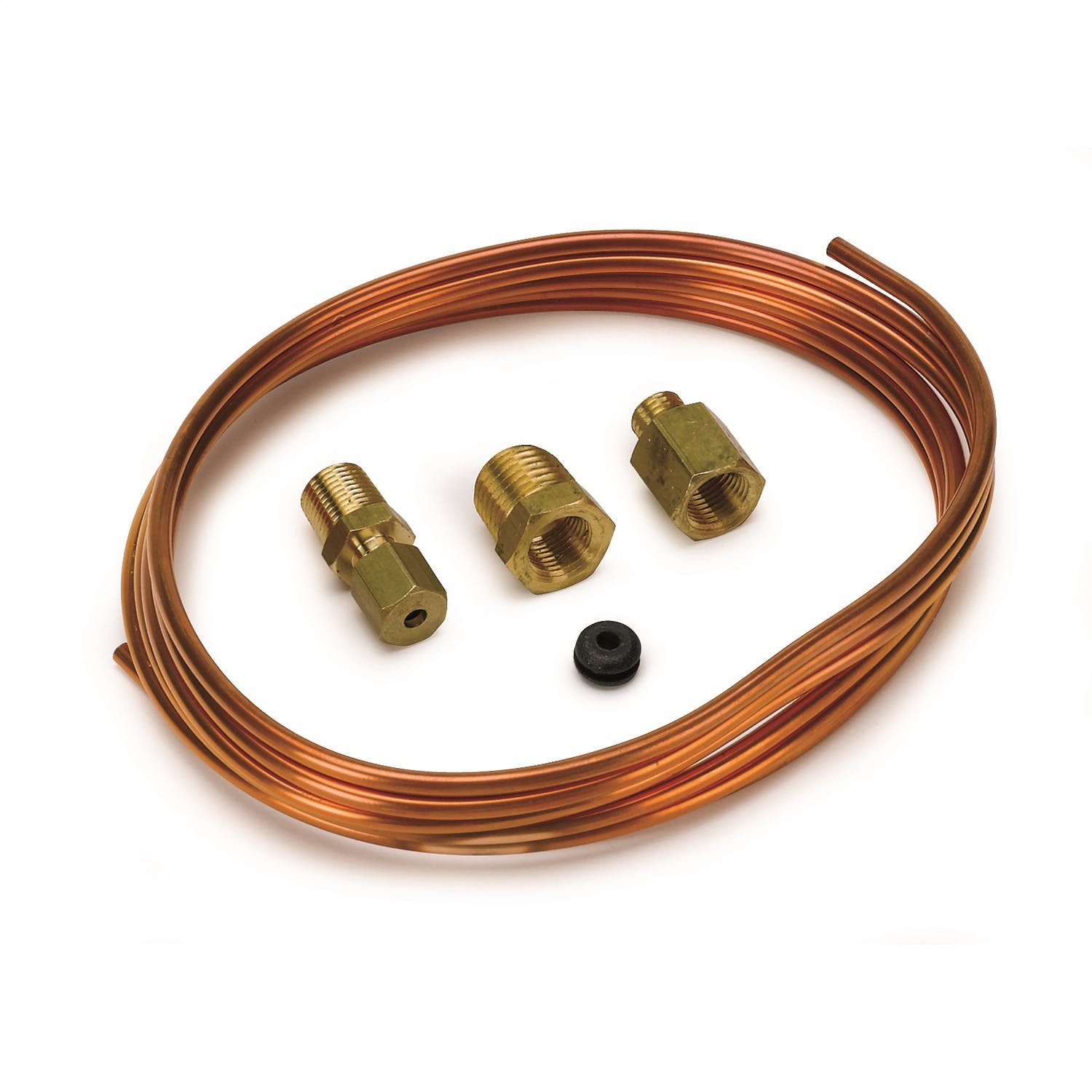 AutoMeter Products 3224 TUBING; COPPER; 1/8in.; 6FT. LENGTH; INCL. 1/8in. NPTF BRASS COMPRESSION FITTING