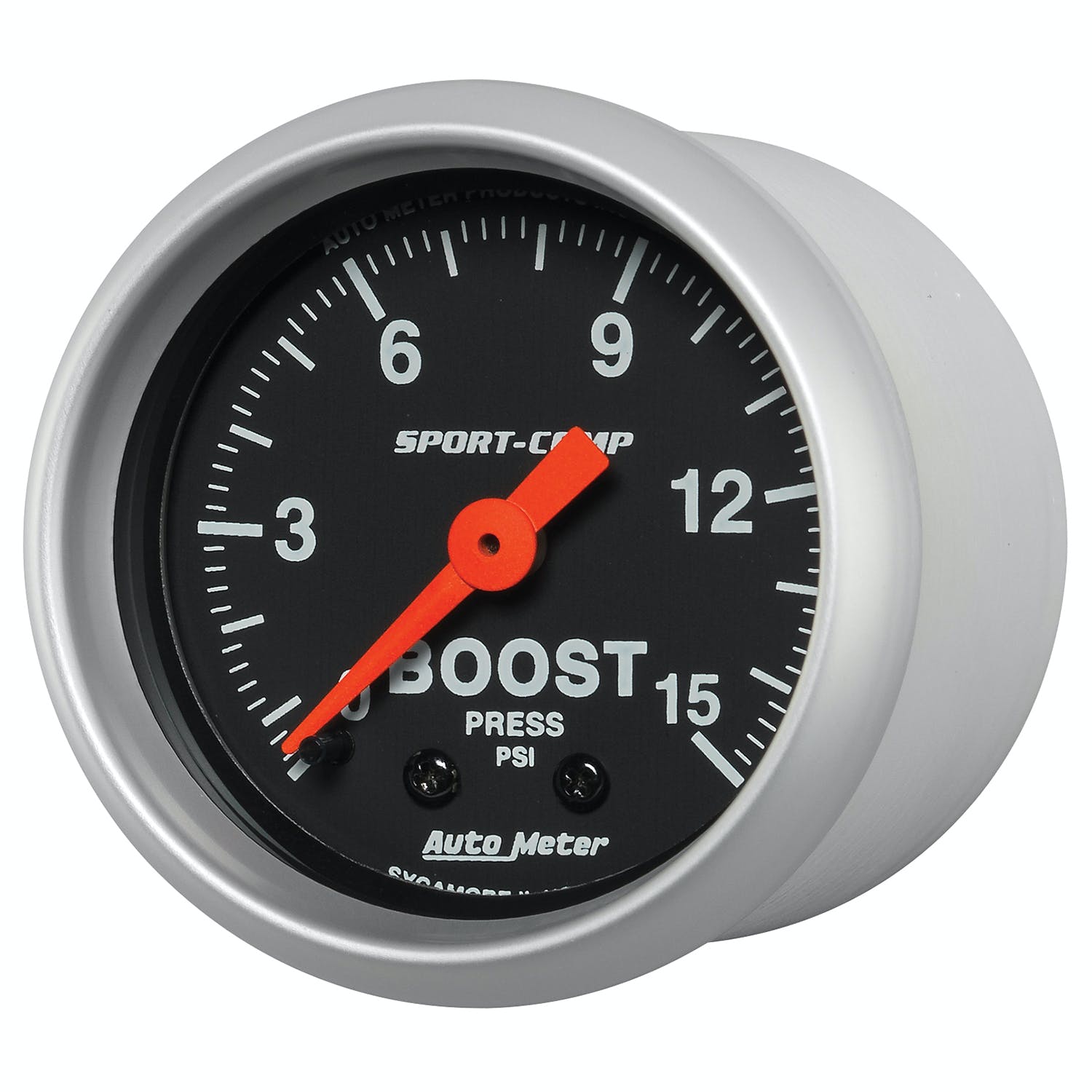 AutoMeter Products 3302 2-1/16 Boost 0-15 psi, FSM, Sport Comp