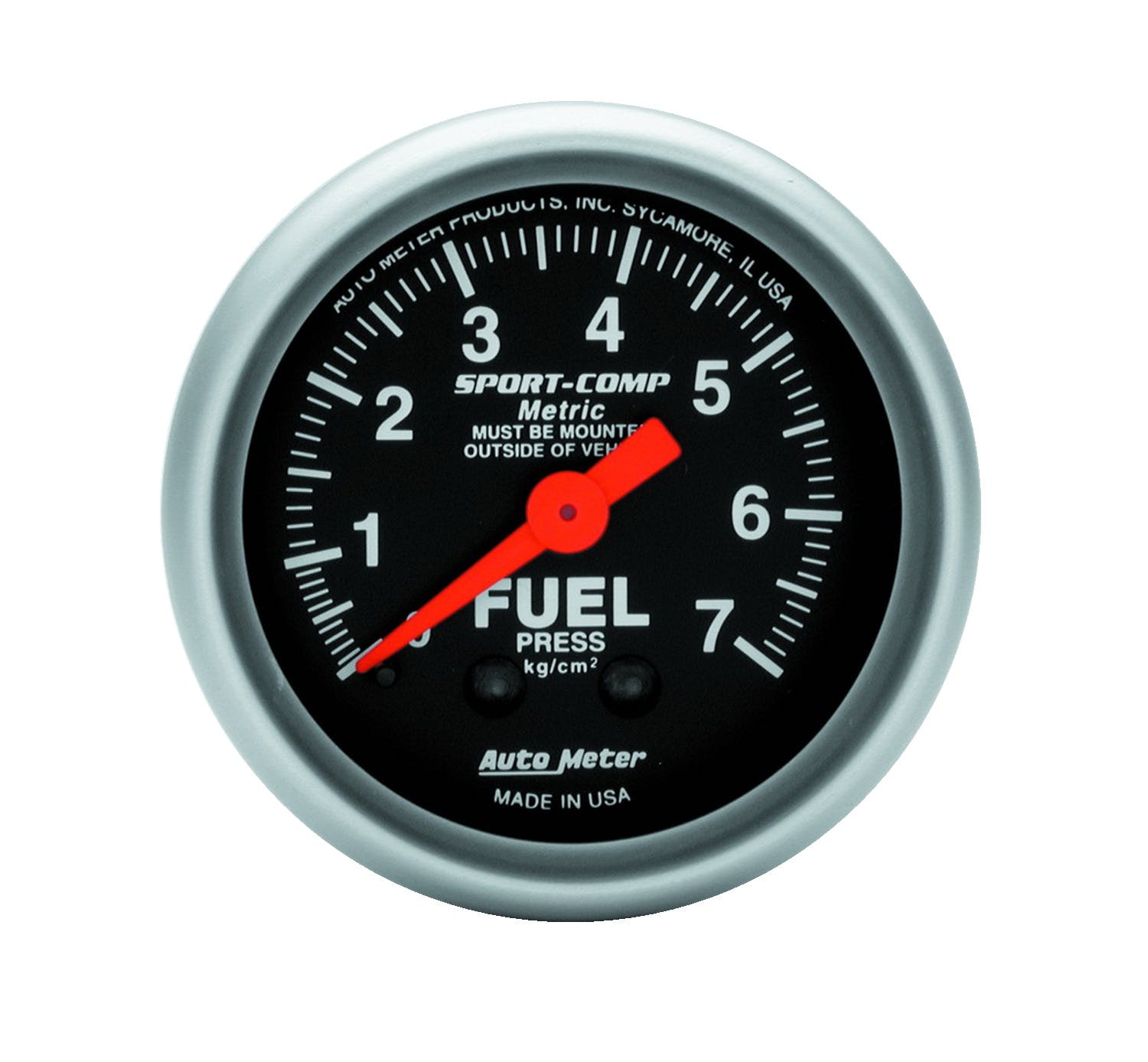AutoMeter Products 3312-J Fuel Press 0-7 Kg/Cm2