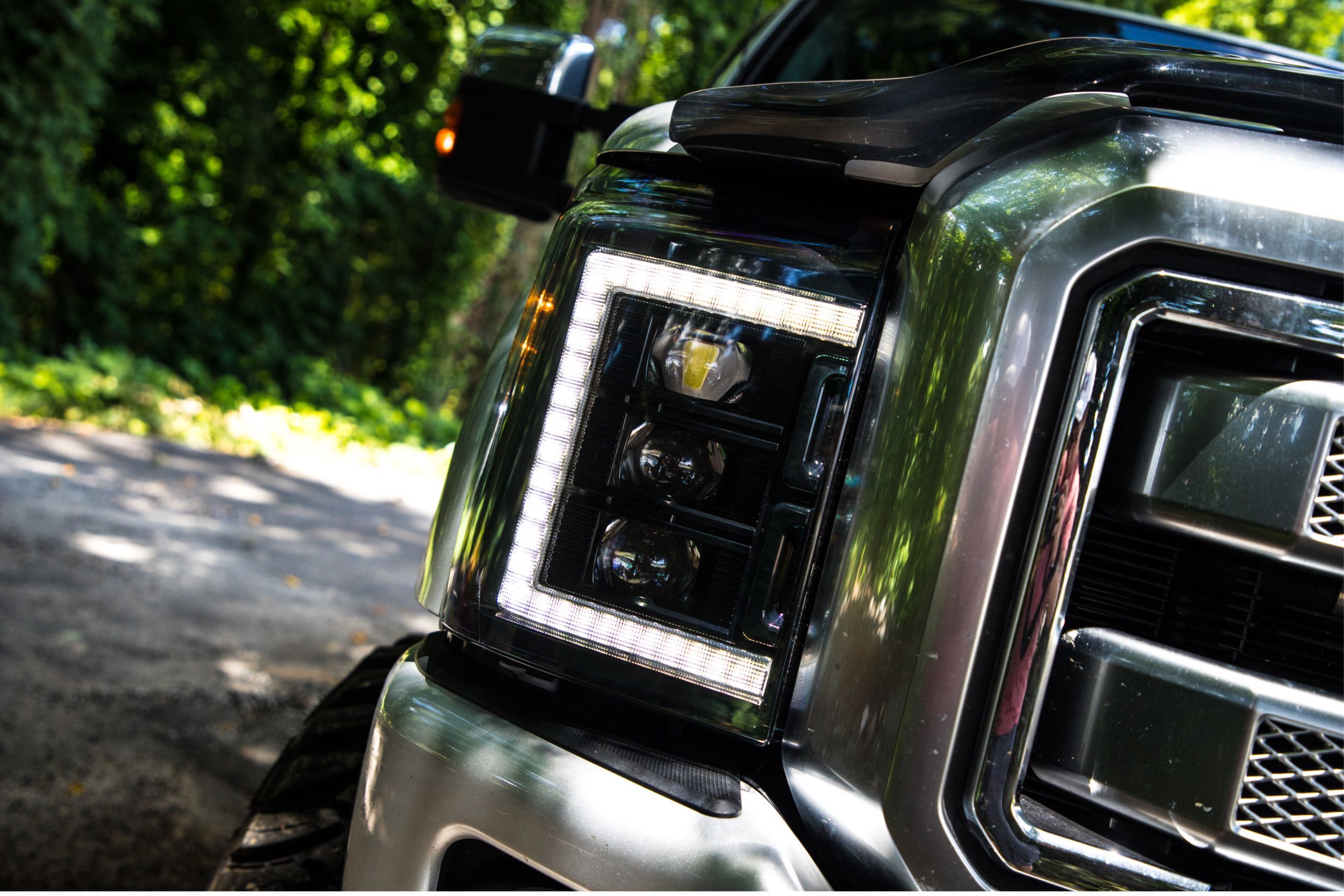 Morimoto XB LED Headlights: Ford Super Duty (11-16) (Pair / White DRL) LF505-ASM