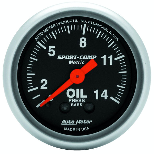 AutoMeter Products 3322-J Oil Press 0-14 Kg/Cm2