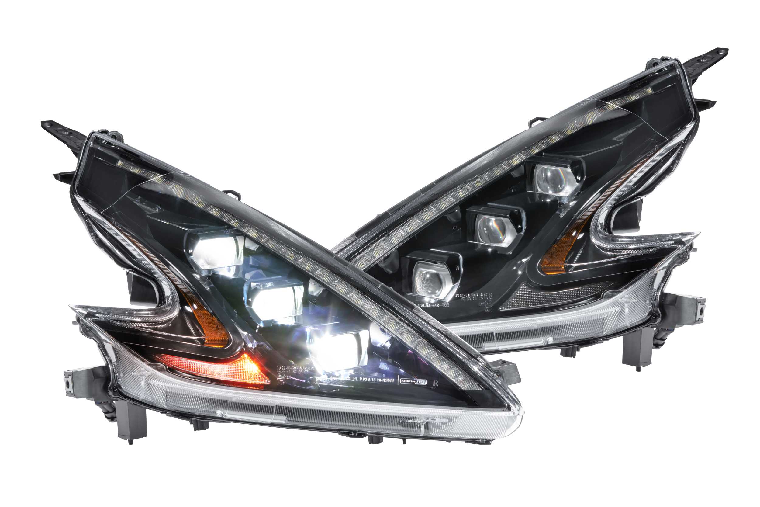 Morimoto XB LED Headlights: Nissan 370Z (09-20) (Pair / ASM / LHD) LF474-ASM
