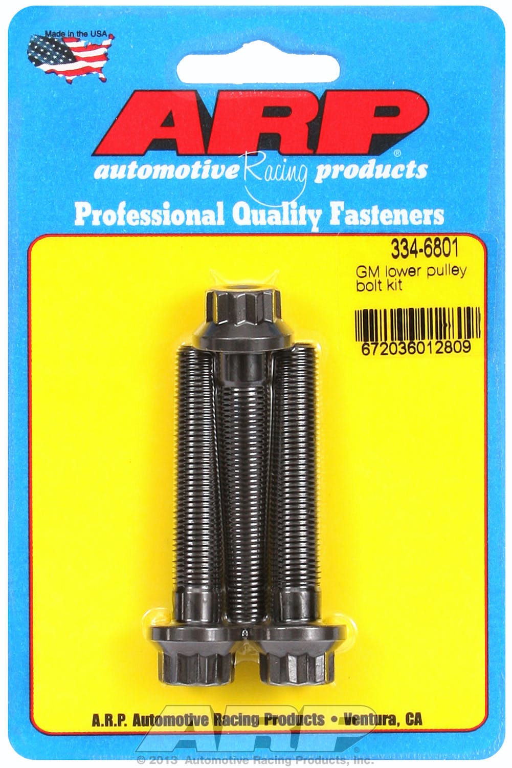ARP 334-6801 Lower Pulley Bolt Kit