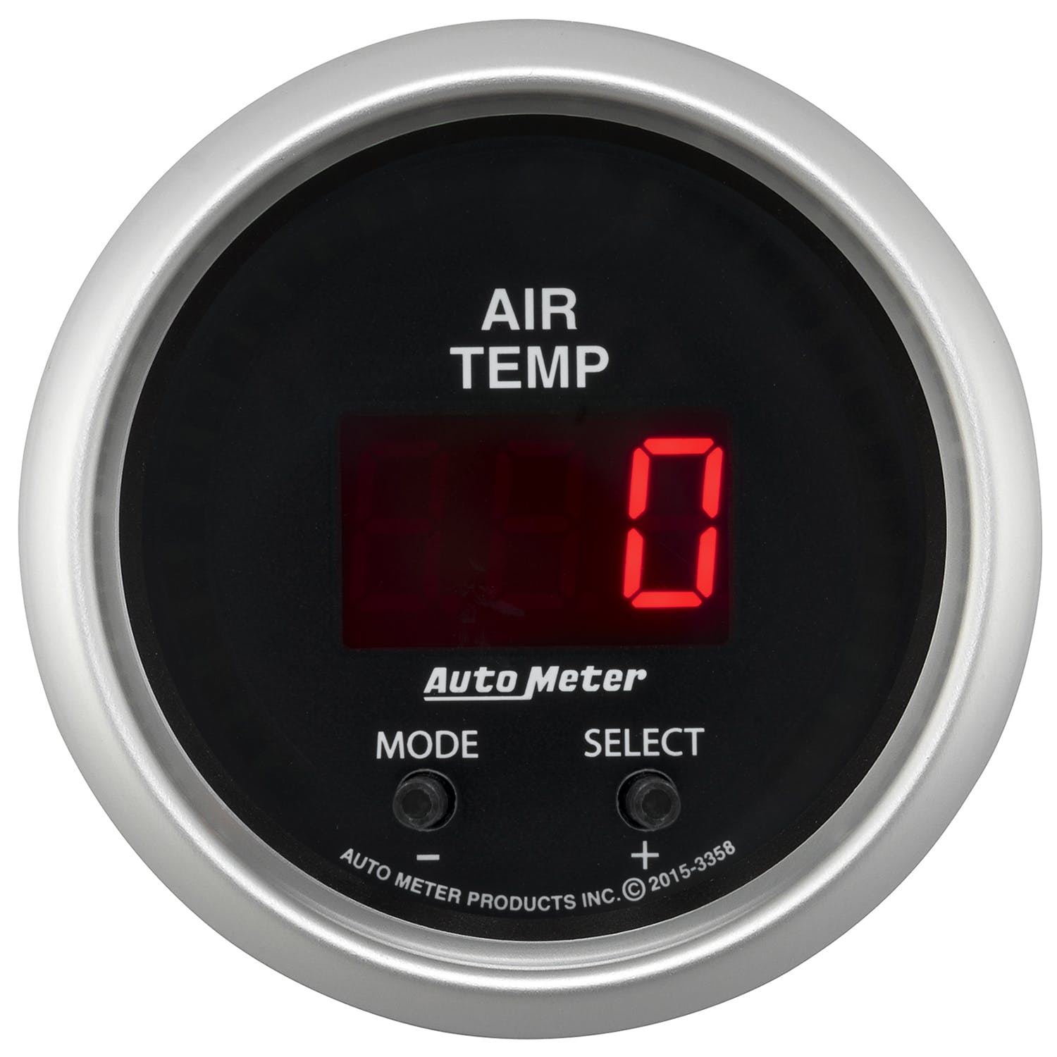 AutoMeter Products 3358 Air Temperature Gauge, Dual 2 1/16 0-300° F Digital Sport Comp