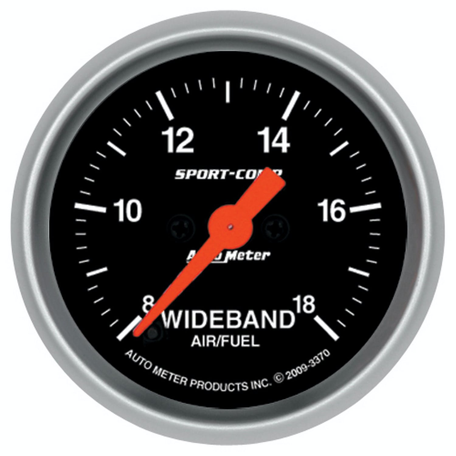 AutoMeter Products 3370 GAUGE; AIR/FUEL RATIO-WIDEBAND; ANALOG; 2 1/16in.; 8:1-18:1; STEPPER MOTOR; SPOR