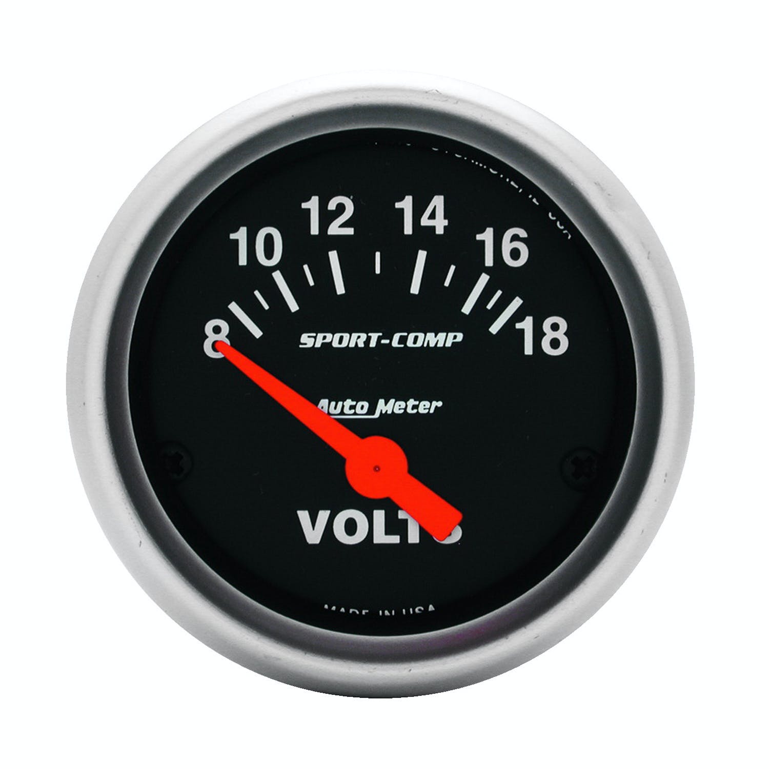 AutoMeter Products 3391 Voltmeter 8-18 Volts