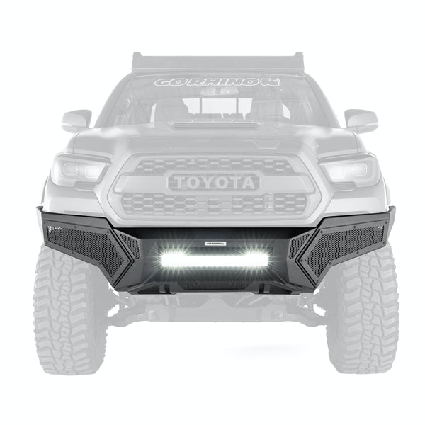 Go Rhino 343891T Element Front Bumper with Power Actuated Hide-Away Light Bar Mount