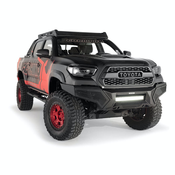 Go Rhino 343891T Element Front Bumper with Power Actuated Hide-Away Light Bar Mount