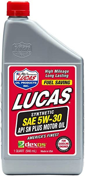 Lucas OIL Synthetic SAE 5W-30 Motor Oil 10209