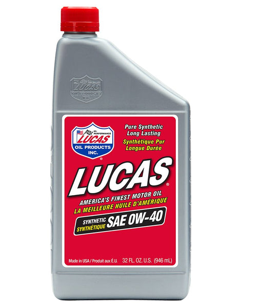 Lucas OIL Synthetic SAE 0W-40 Motor Oil 10215