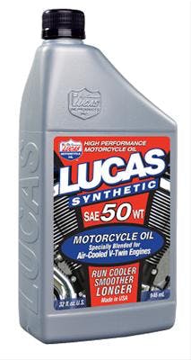 Lucas OIL Synthetic SAE 50 wt. Motorcycle Oil 10765
