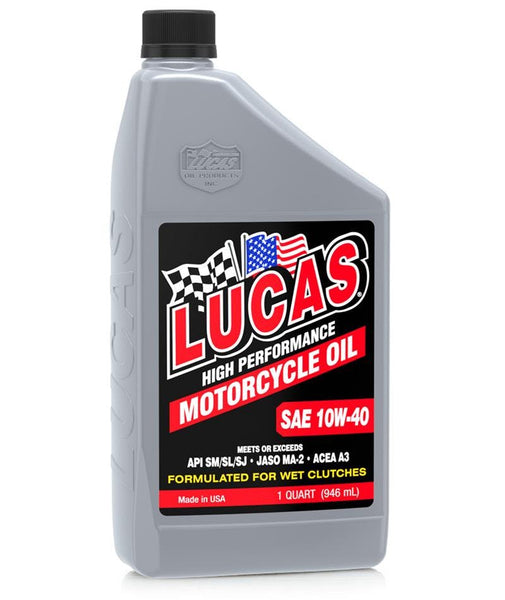 Lucas OIL SAE 10W-40 Motorcycle Oil 10792