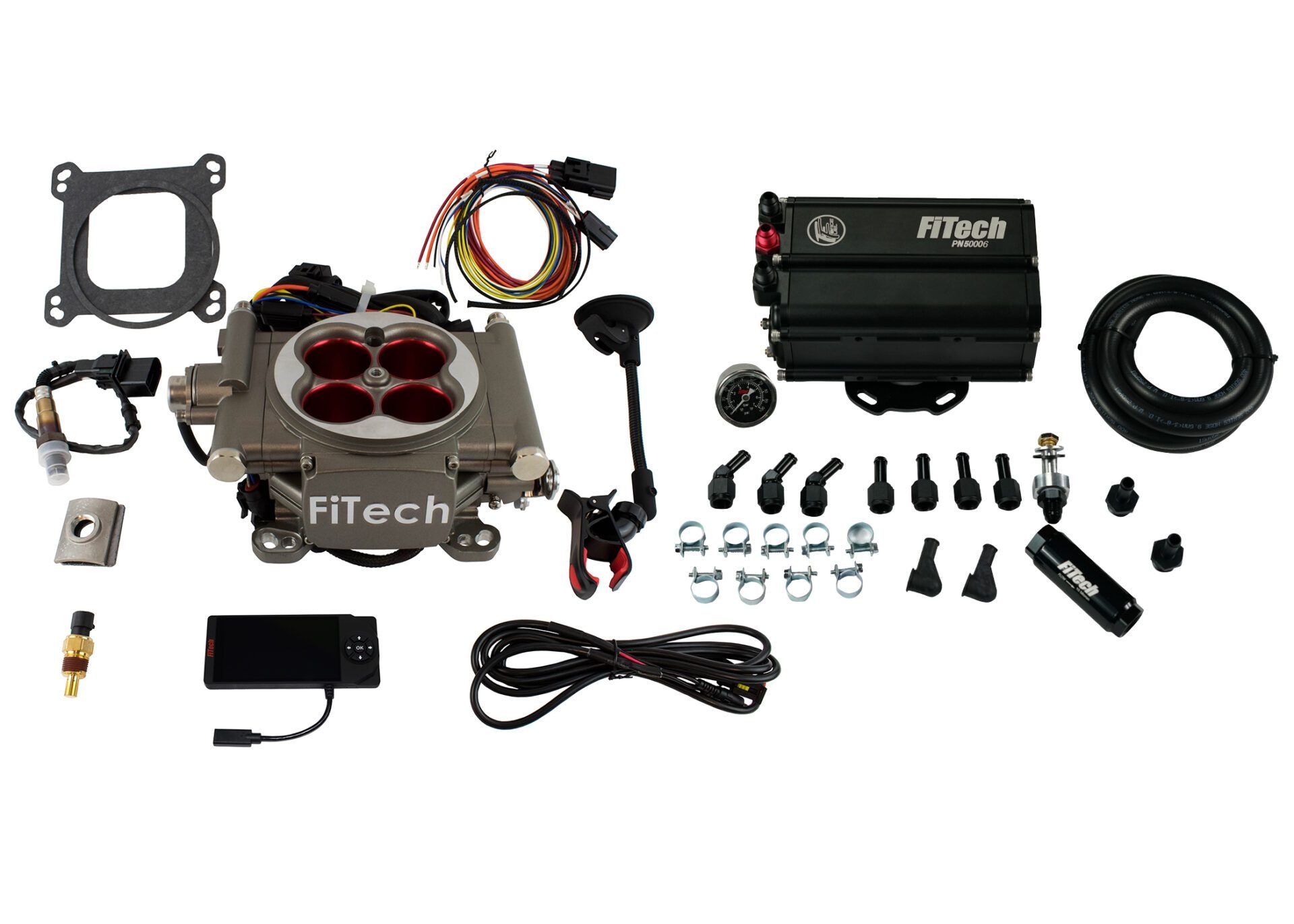 FiTech 35503 Go Street 400 HP Cast EFI System With Force Fuel Mini Delivery Master Kit