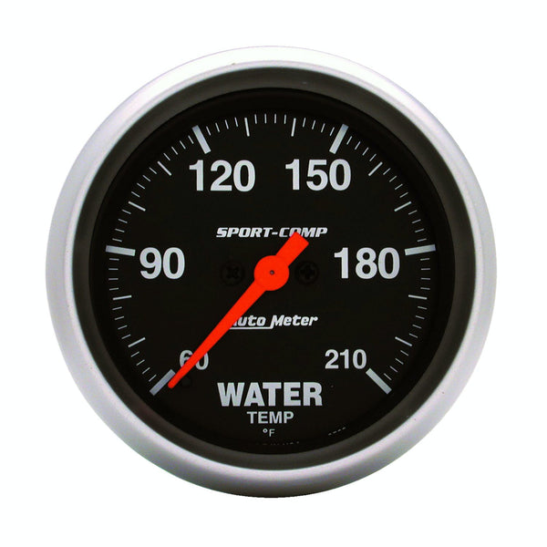 AutoMeter Products 3569 Gauge; Low Water Temp; 2 5/8in.; 60-210° F; Digital Stepper Motor; Sport-Comp