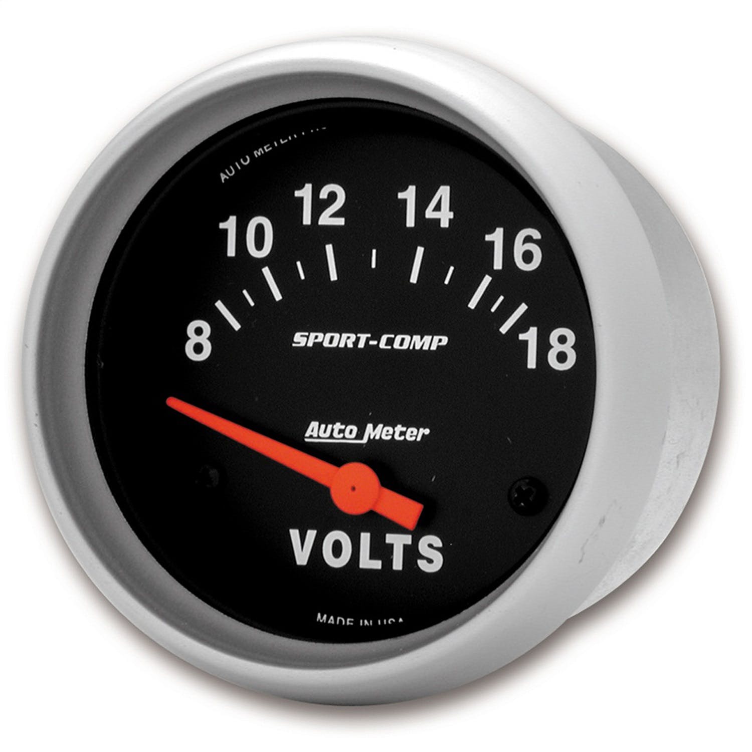 AutoMeter Products 3592 Gauge; Voltmeter; 2 5/8in.; 18V; Electric; Sport-Comp