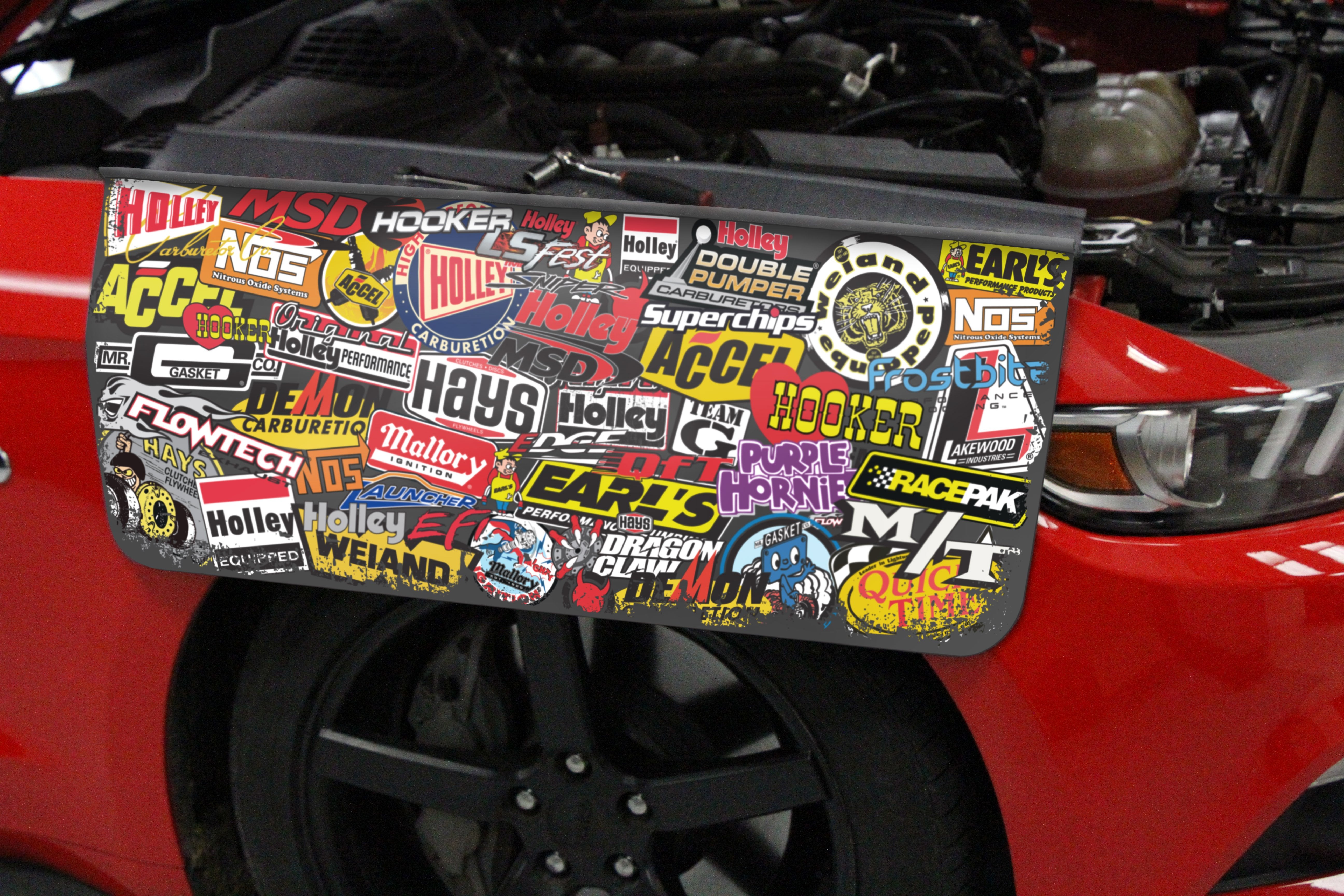 HOLLEY STICKER BOMB FENDER COVER - 36in X 26in 36-445