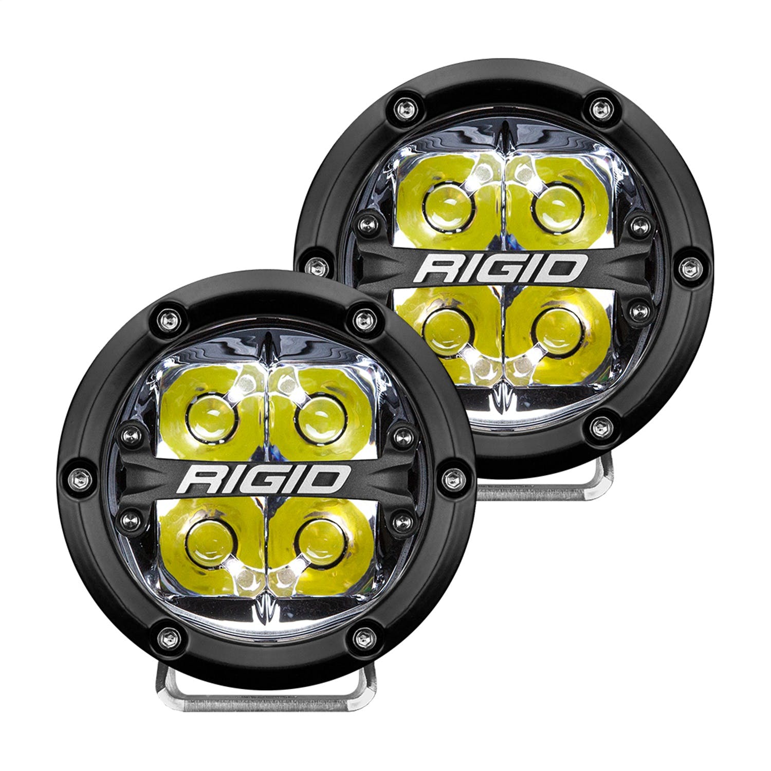 RIGID Industries 36113 360-Series 4in LED Off-Road Spot Beam White Backlight Pair