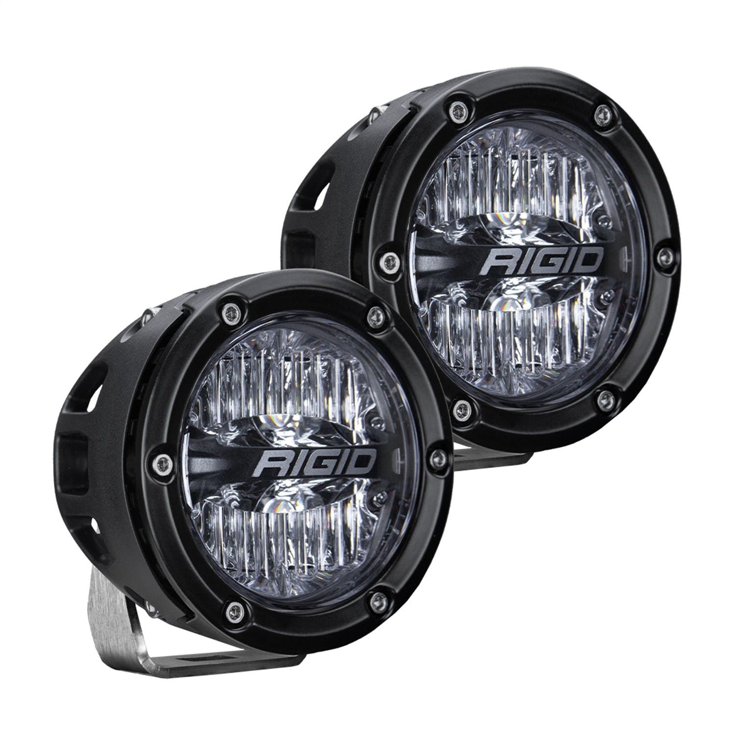 RIGID Industries 36118 360-Series 4in LED Off-Road Drive Beam Amber Backlight Pair