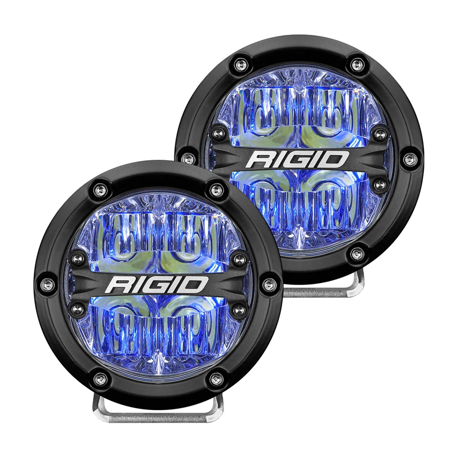RIGID Industries 36119 360-Series 4in LED Off-Road Drive Beam Blue Backlight  Pair
