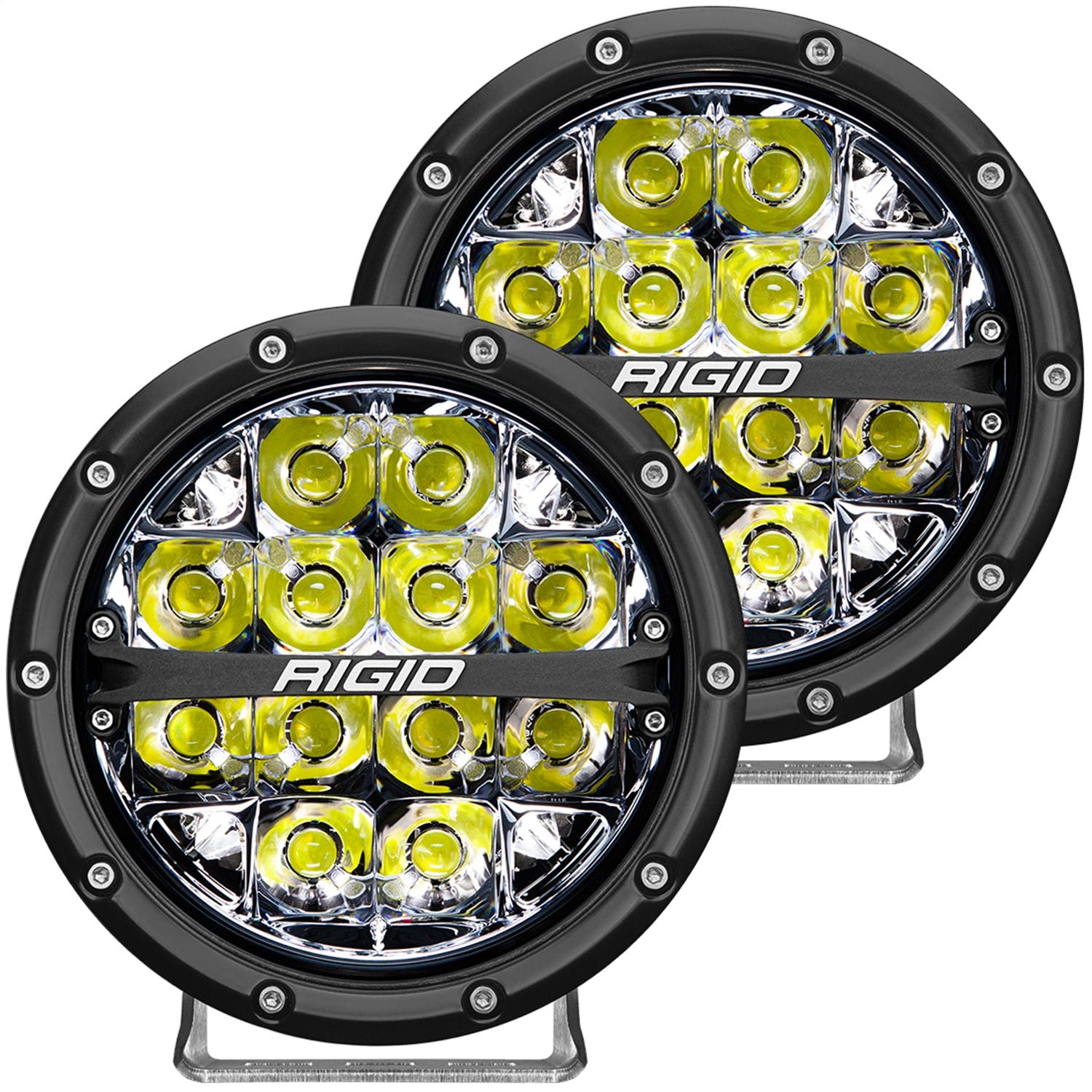 RIGID Industries 36200 360-Series 6in LED Off-Road Spot Beam White Backlight Pair