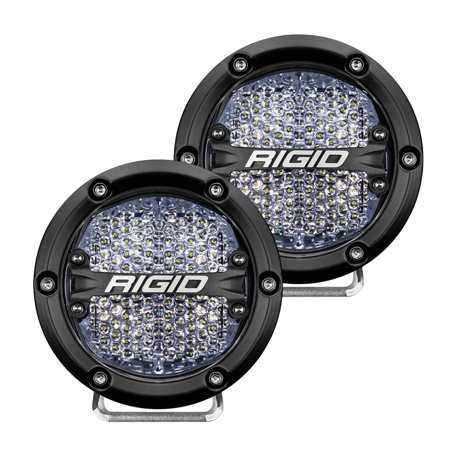 RIGID Industries 36208 360-Series 4in LED Off-Road Diffused White Backlight Pair