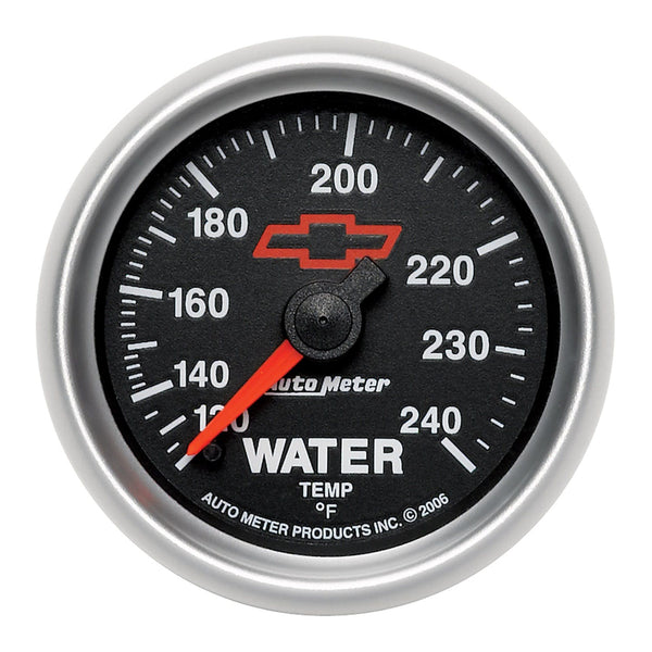 AutoMeter Products 3632-00406 2-1/16 Water Temp 120 240 F Mech, GM Red Bowtie