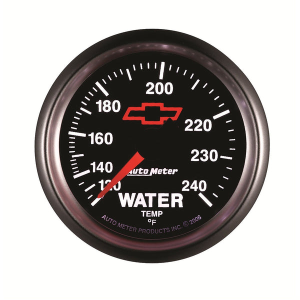 AutoMeter Products 3632-00406 2-1/16 Water Temp 120 240 F Mech, GM Red Bowtie