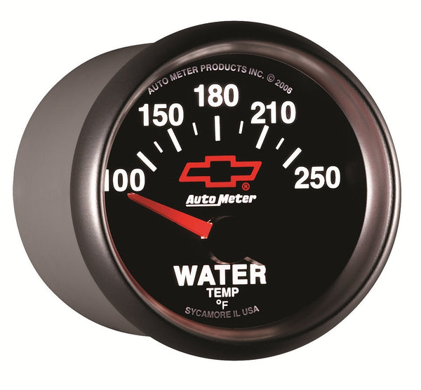 AutoMeter Products 3637-00406 2-1/16 Water Temp 100 250 F Short Sweep Elec, GM Red Bowtie