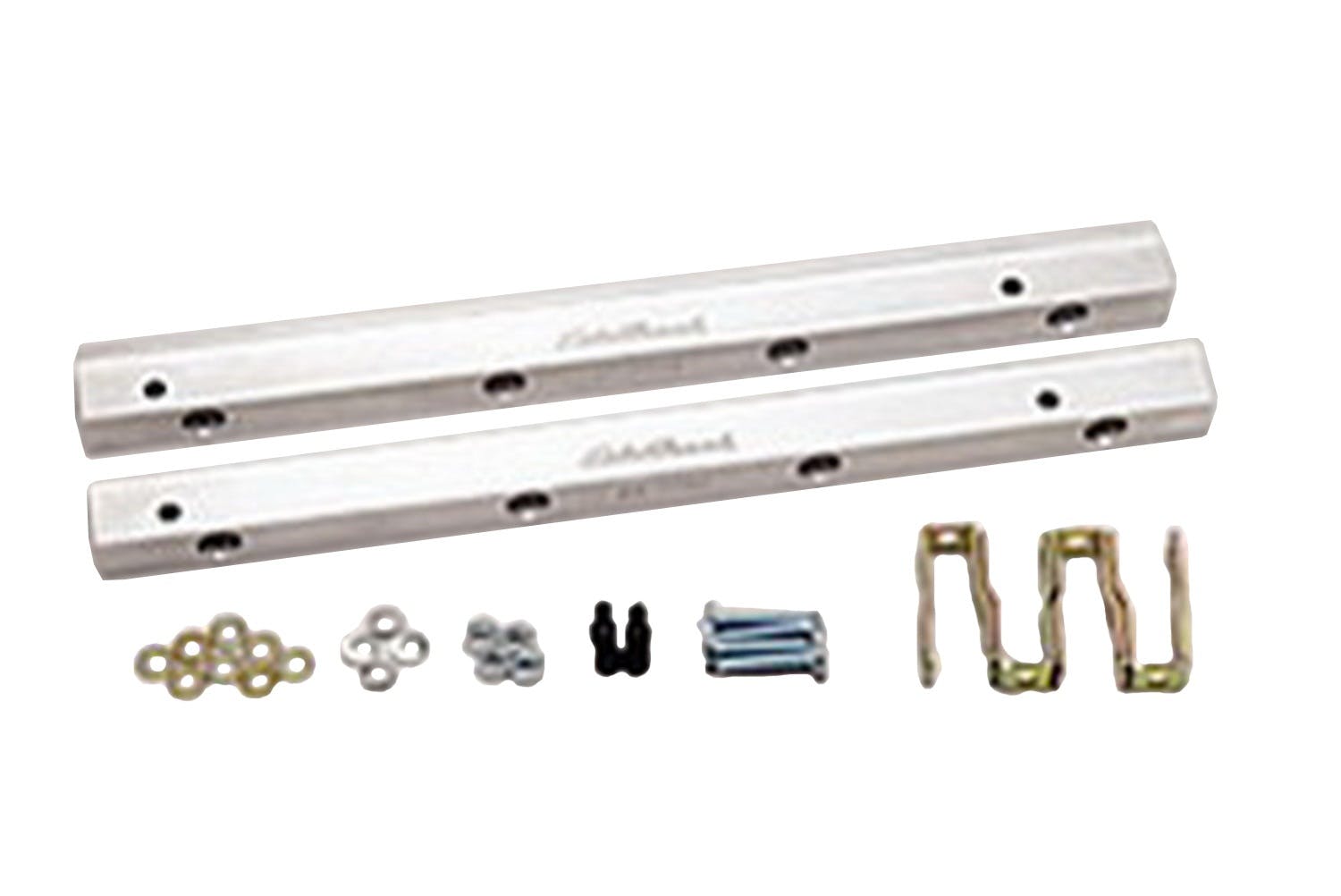 Edelbrock 3632 Fuel Rail Kit for Ford FE 390-428 -6 AN in Clear Finish