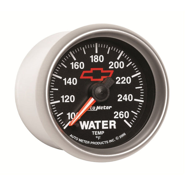 AutoMeter Products 3655-00406 2-1/16 Water Temp 100 260 F Full Sweep Elec, GM Red Bowtie