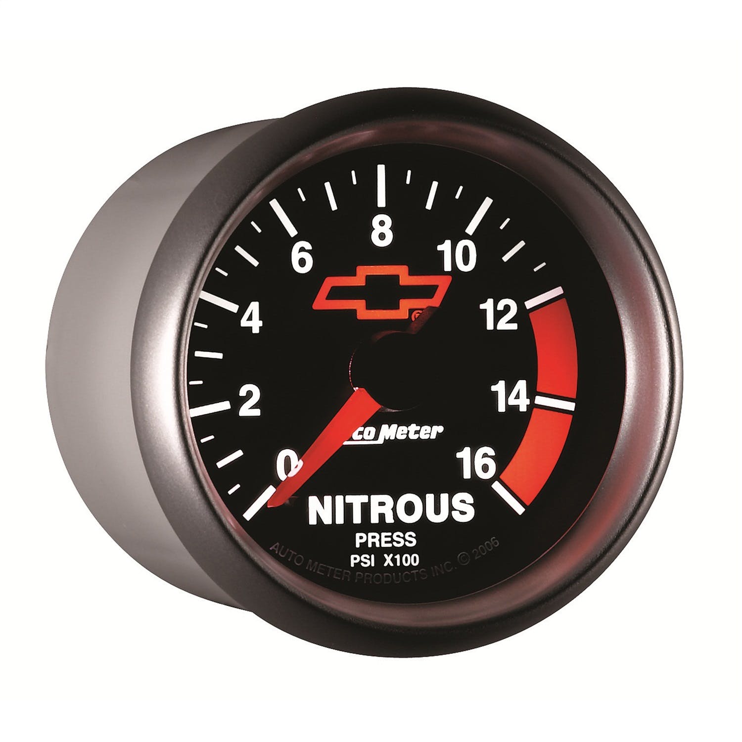 AutoMeter Products 3674-00406 GAUGE; NITROUS PRESSURE; 2 1/16in.; 1600PSI; DIGITAL STEPPER MOTOR; GM BOWTIE BL
