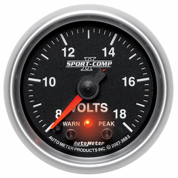 AutoMeter Products 3683 2-1/16in Voltmeter, 8-18V FSE, SC II