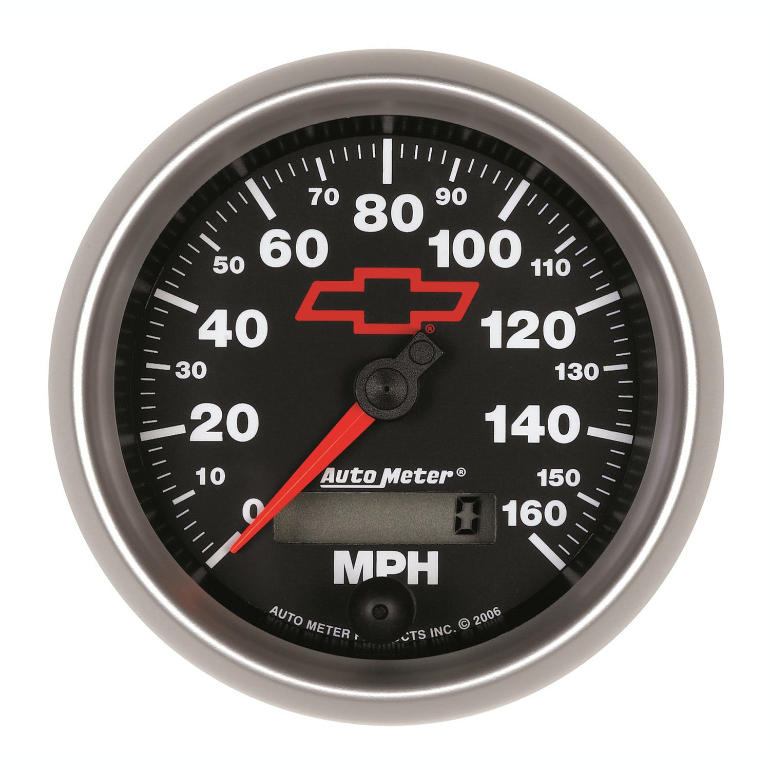 AutoMeter Products 3688-00406 3-3/8 Speedo 160 Mph Programmable, GM Red Bowtie