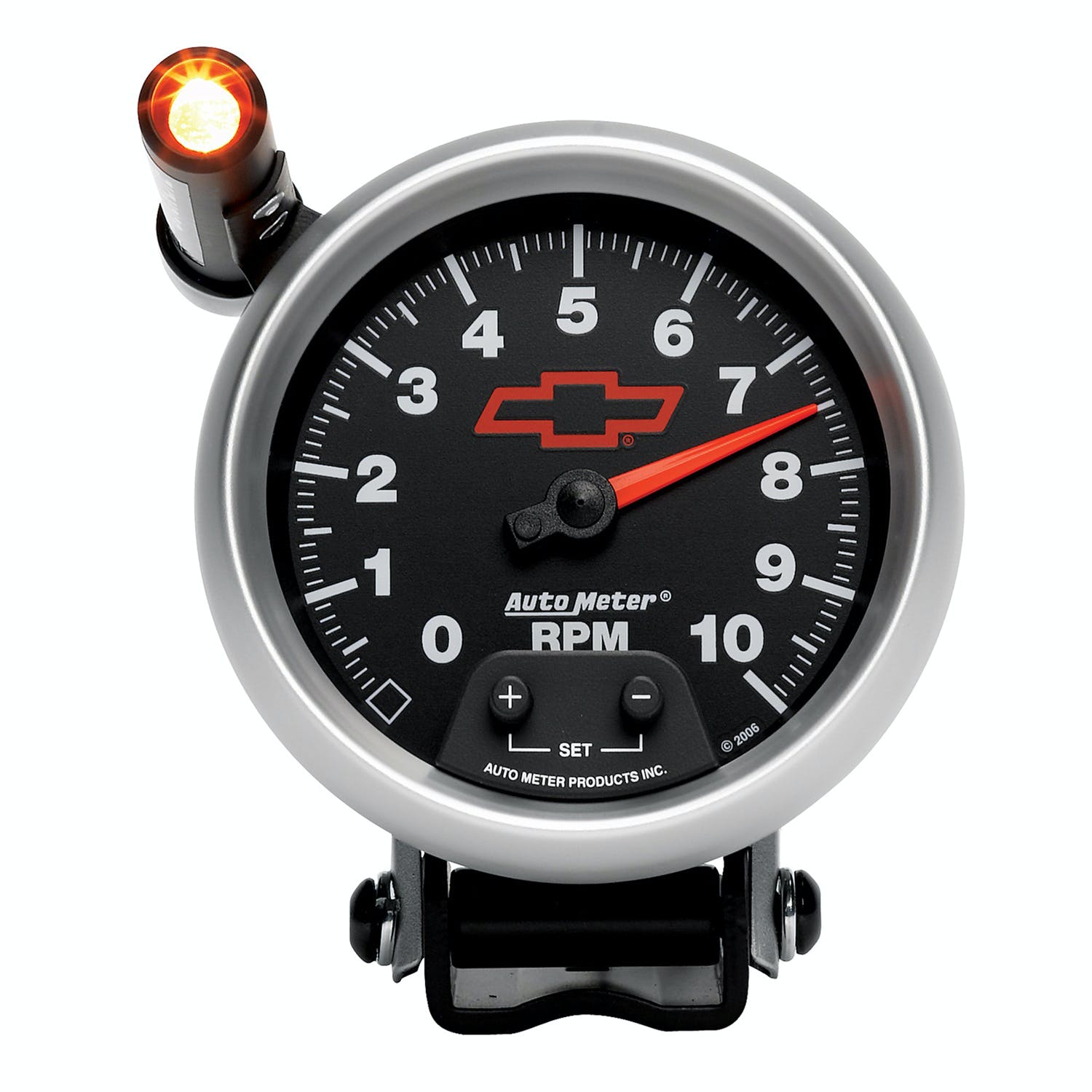 AutoMeter Products 3690-00406 3-3/8 Tach 10k Rpm Shift Lite, GM Red Bowtie